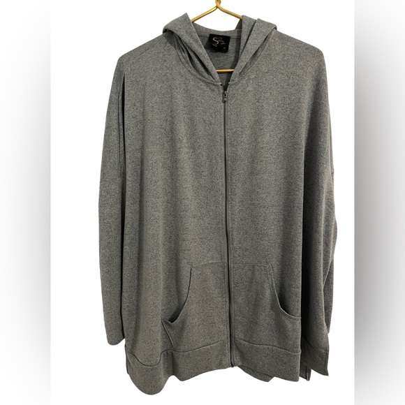 Serena Williams signature statement size Med gray hoodie - Picture 1 of 5